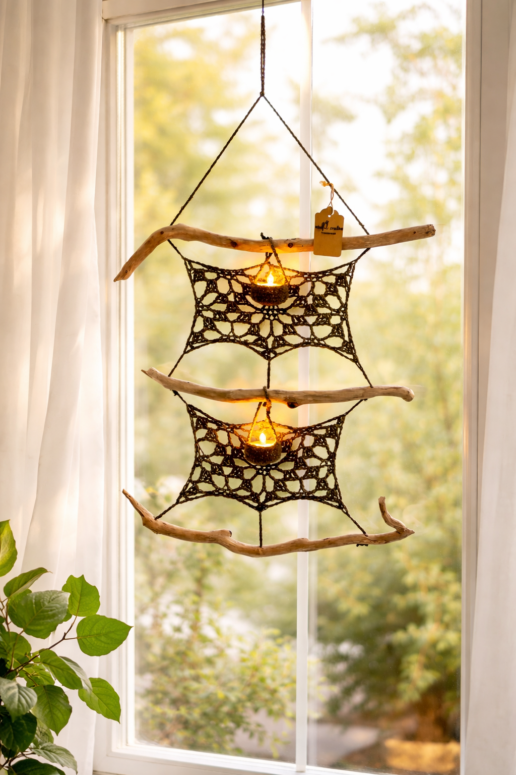 ✨ Boho Wandbehang aus Schurwolle & heimischem Holz – Handgefertigtes Natur-Unikat
