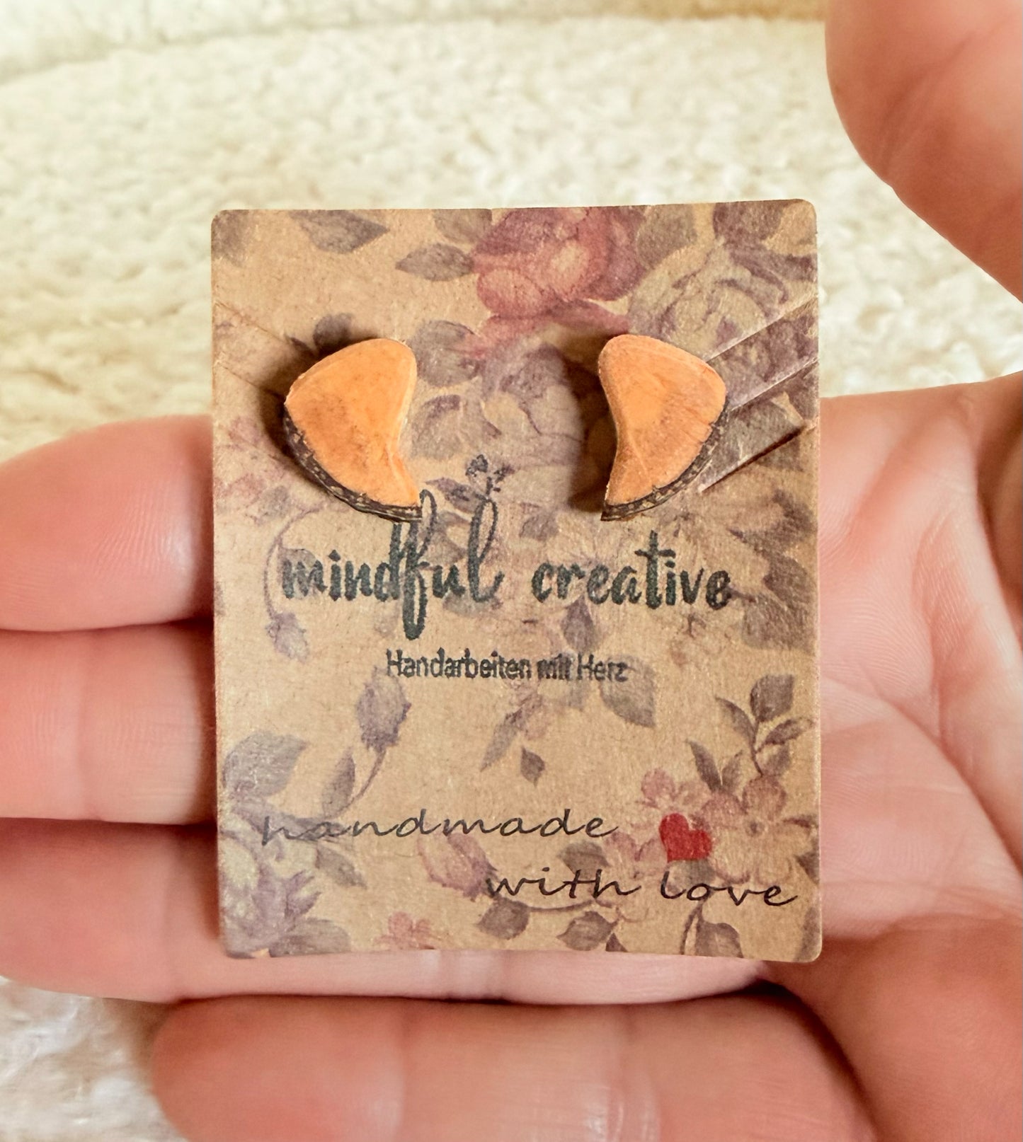 Natürliche Eleganz – Ohrstecker aus heimischem Holz & Edelstahl 🌿